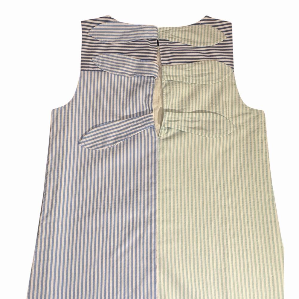 Vineyard Vines Seersucker Colorblock Tie Back Shift Dress - 146th Kentucky Derby - Picture 7 of 16